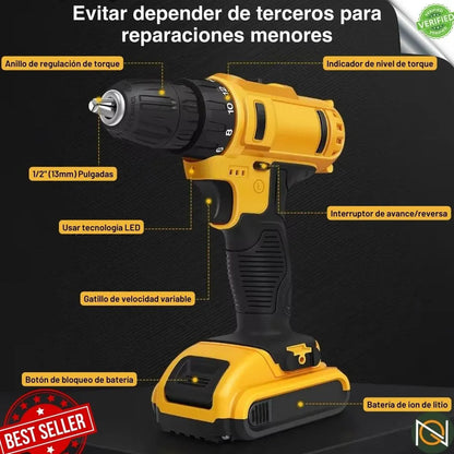 ⚡ Taladro Inalámbrico 36V - Precio de fábrica🔥